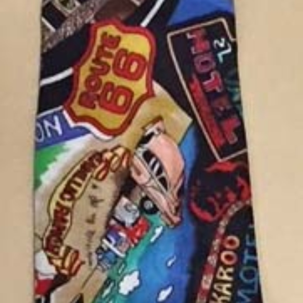 Vintage Nicole Miller Tie - Route 66